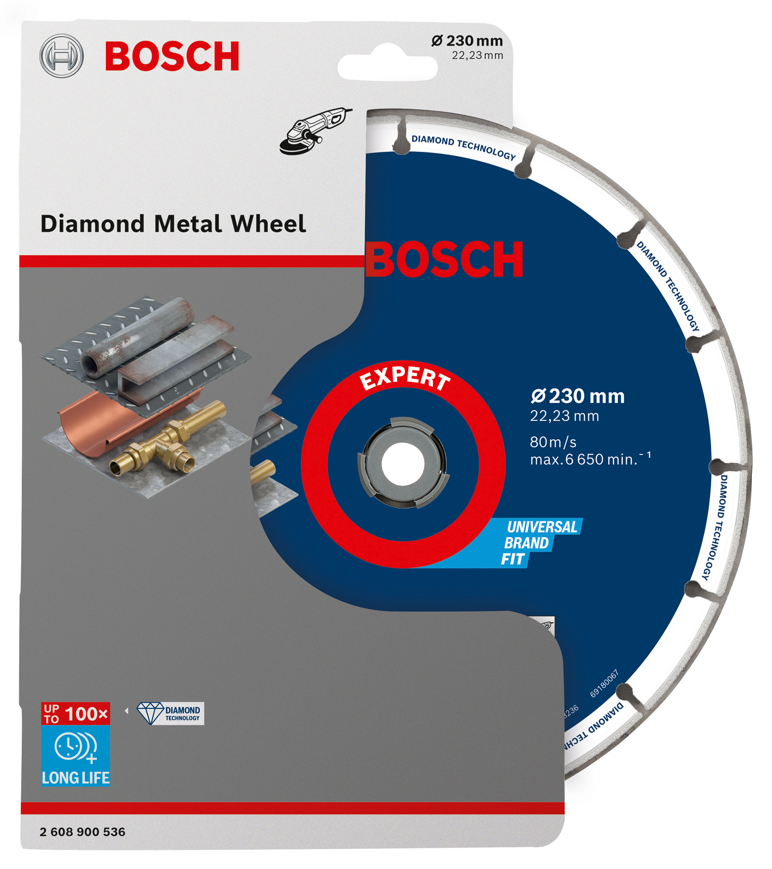 Obrázok Bosch Diamantový řezný kotouč Metal 230x22,23mm