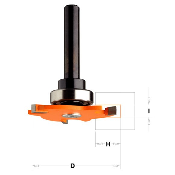 Obrázok Cmt C923 Talířová drážkovací fréza - D47,6x4 H12,8 S=8 HM