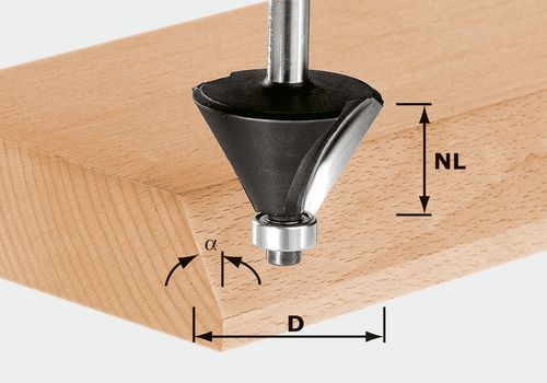 Obrázok Festool Fazetovací fréza HW, stopka 8 mm HW S8 D38,5/23/30°