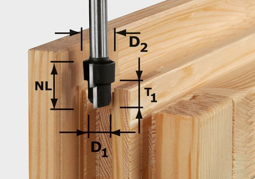 Obrázok Festool Stupňovitá fréza HW stopka 8 mm HW D16,3/12,3/9,3 S12