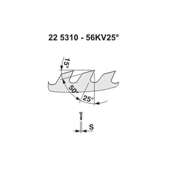 Obrázok Pilana Pilový kotouč na dřevo 250x2,2x25 5310 - 56KV25°